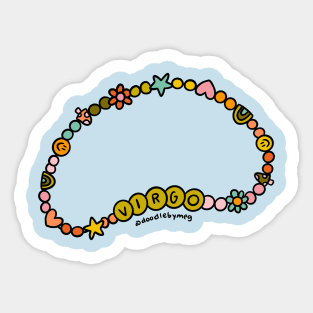 Virgo Friendship Bracelet Sticker